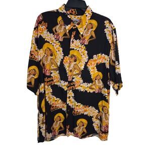 Reyn Spooner Bloody Mary's Bora Bora Button Up Shirt Men's Large Hawaiian Casual